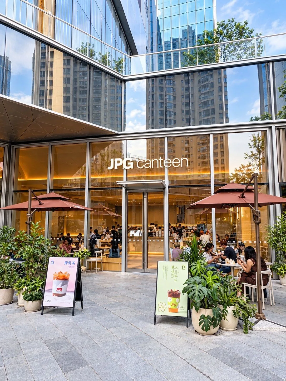 A photograph from the visit to JPGcanteen